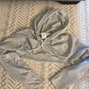 Gray Hooded Women's Sweater